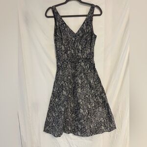 Vintage J. Crew Black Lace Midi Dress